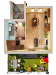 Визуализация первого этажа