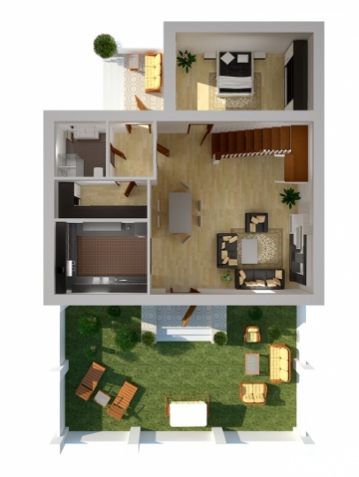 Планировка таунхауса