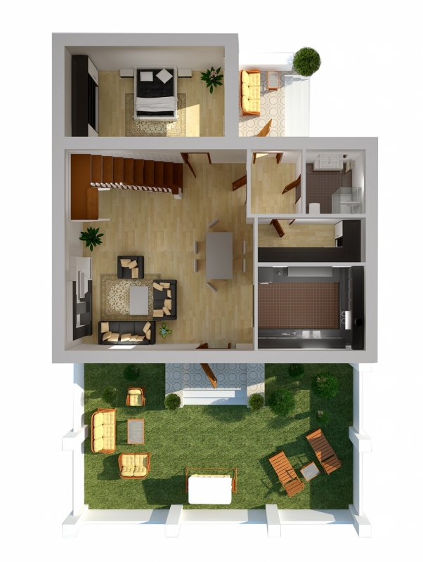 Планировка таунхауса