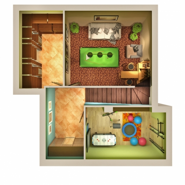 Планировка подвала