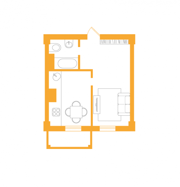 З внутрішніми стінами