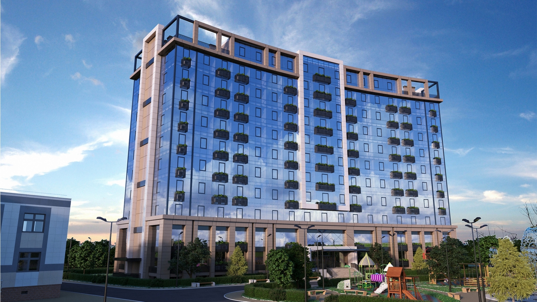 Дальний план (1й дом)