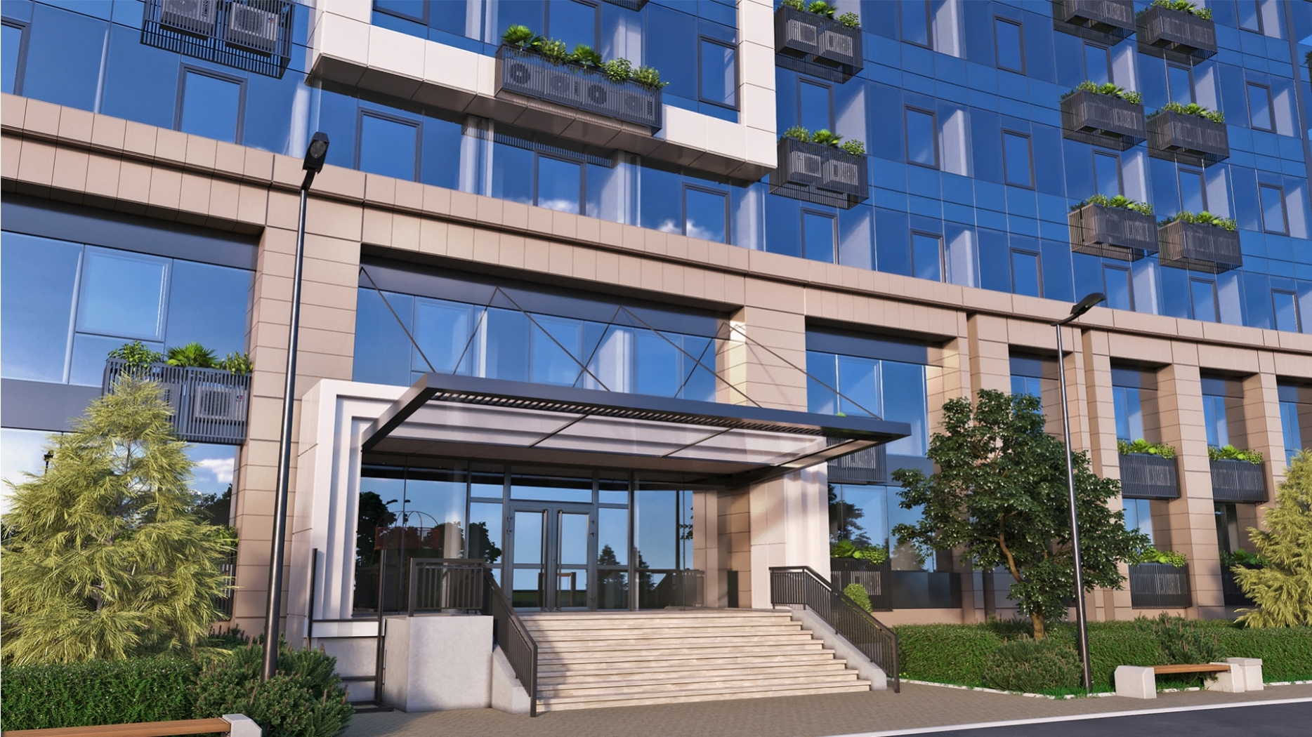 Парадный вход (1й дом)