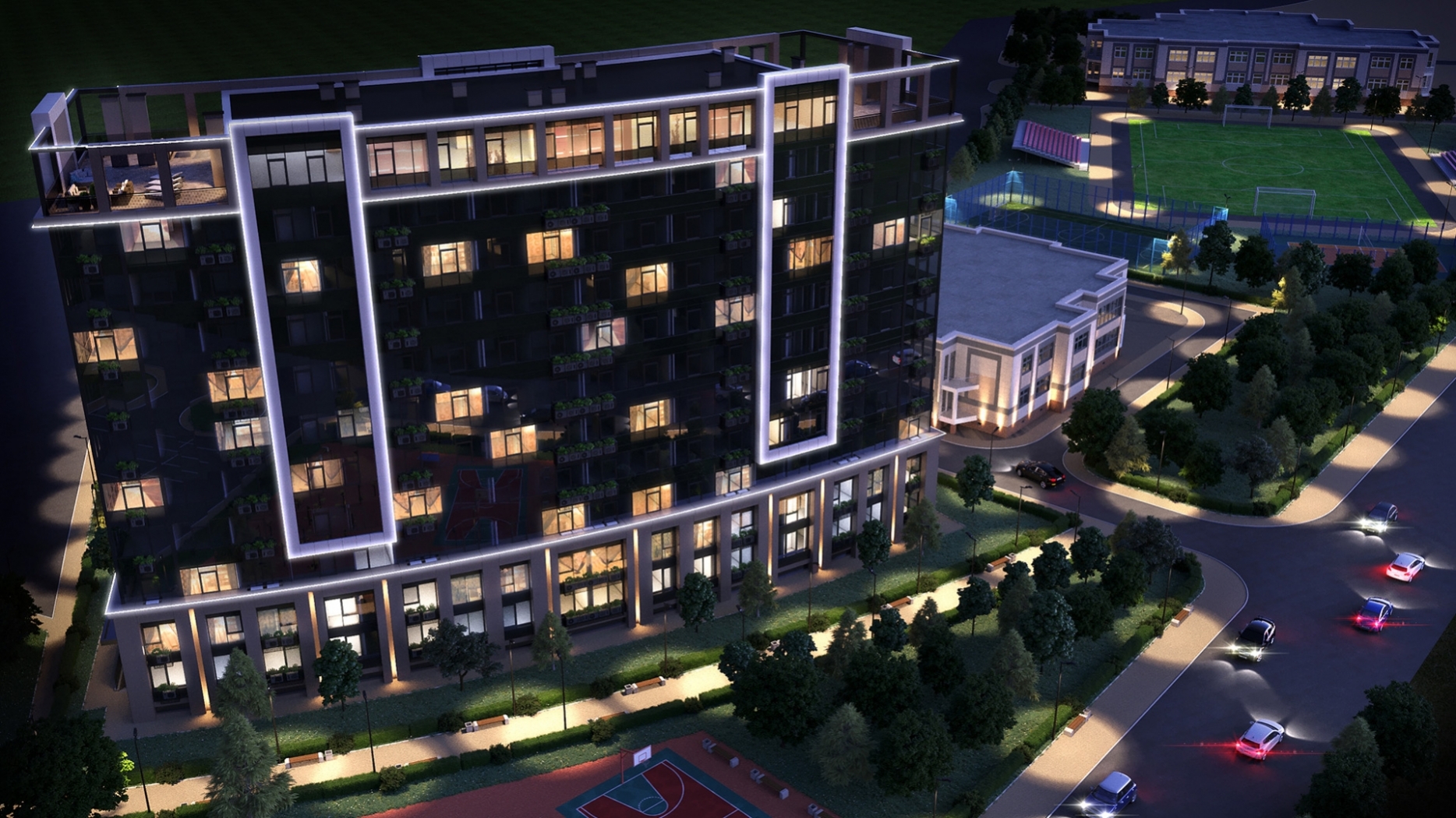 Ночной проспект (1й дом)