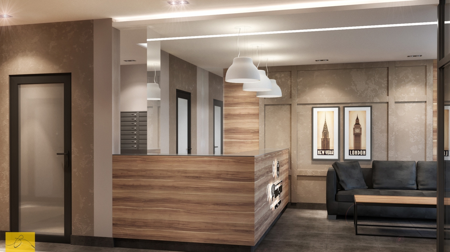 Оформление холла 