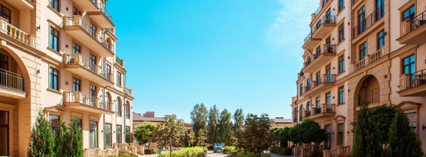 Ухоженный внутренний дворик