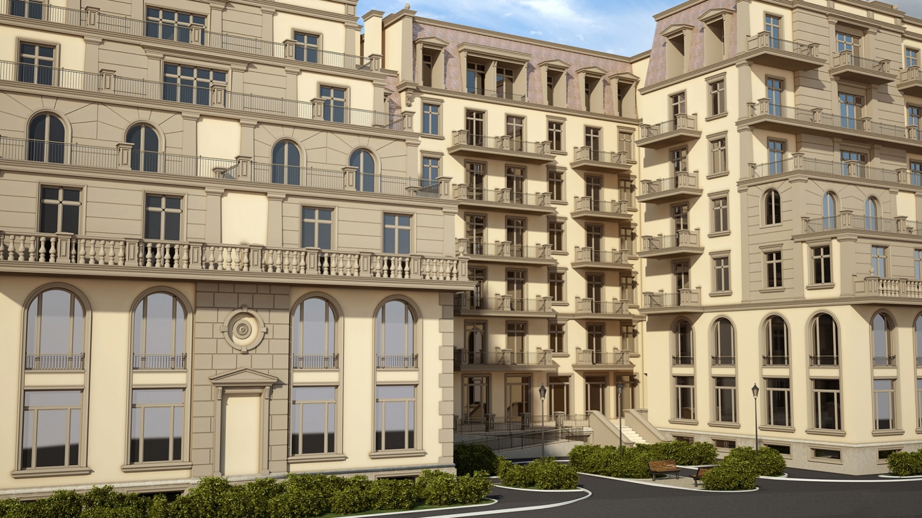 Фасад в дневном освещении