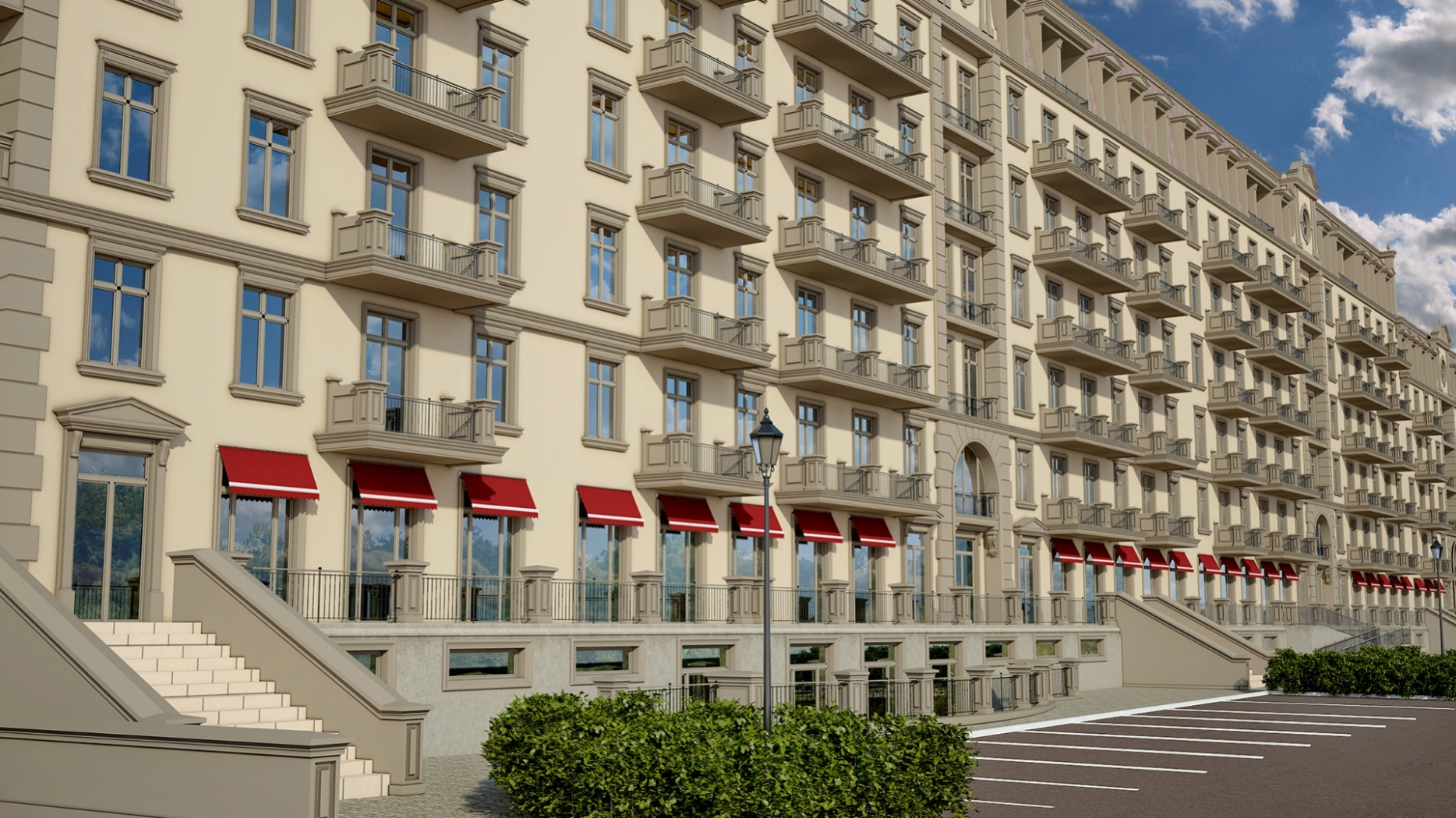 Перспектива уличного фасада